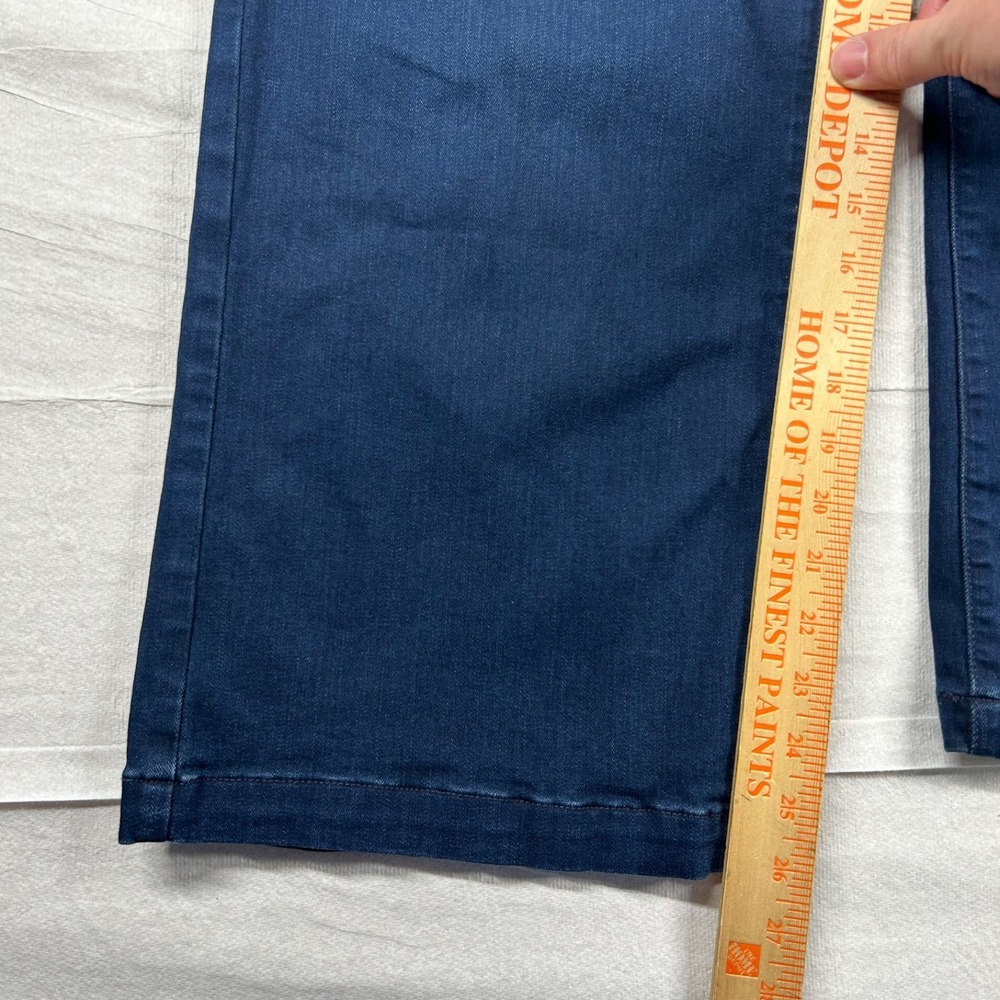 Paige Jeans Womens 28 Genesee Crop Wide Leg Dark Wash Indigo Nautical Denim - Picture 9 of 12